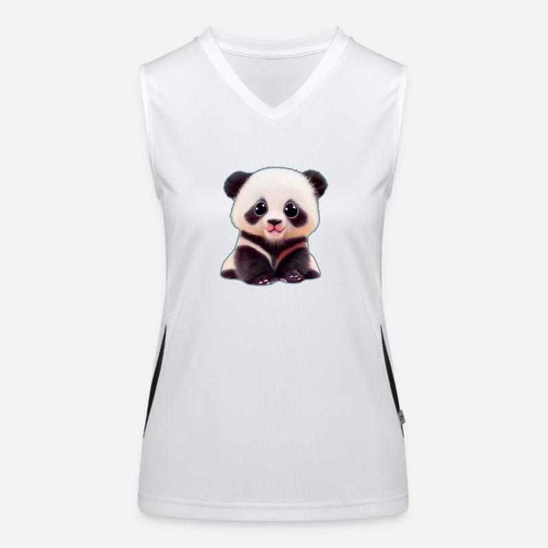 doux panda Débardeur respirant contrasté Femme