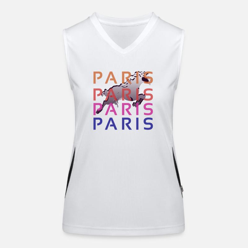 Paris Funktionelles Kontrast-Tank Top für Frauen