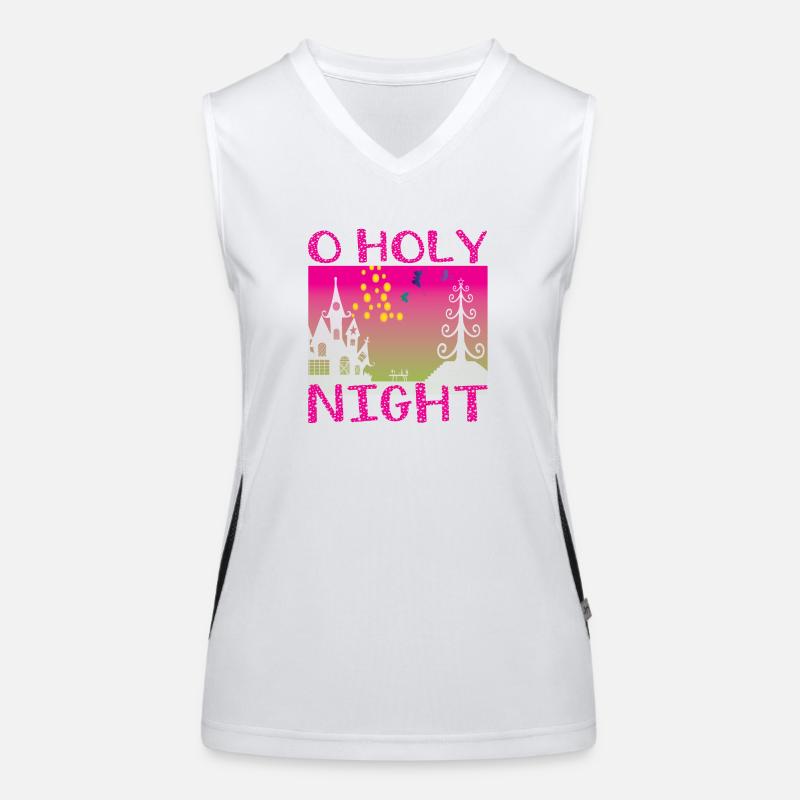 O Holy Night Funktionelles Kontrast-Tank Top für Frauen