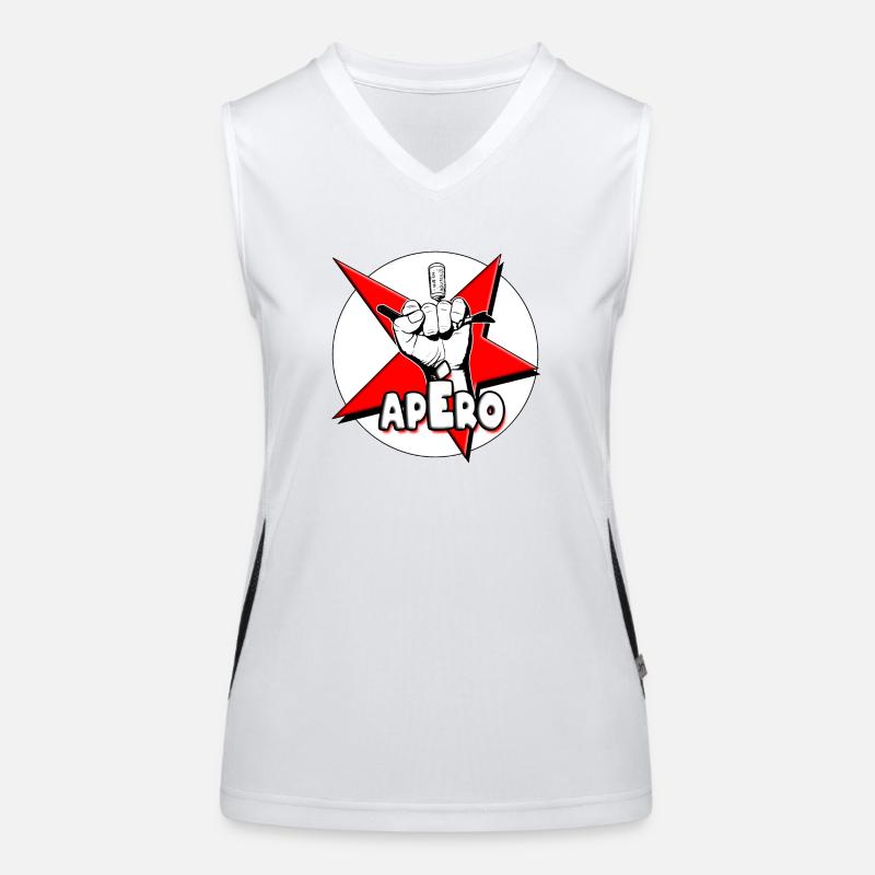 Apero bad boy red star Women's Functional Contrast Tank Top