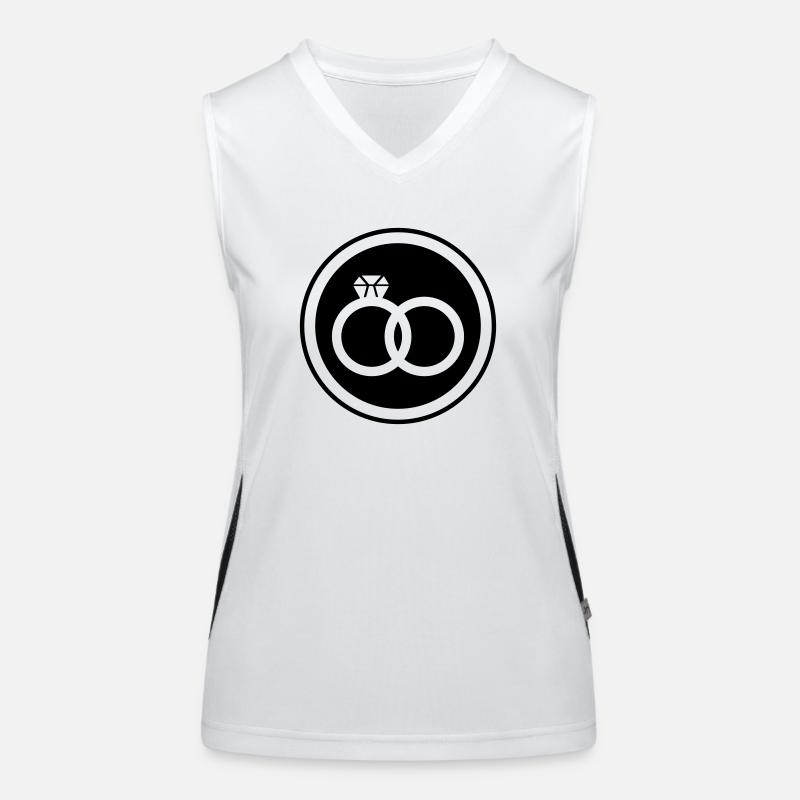 Bagues de mariage Mariage Débardeur respirant contrasté Femme