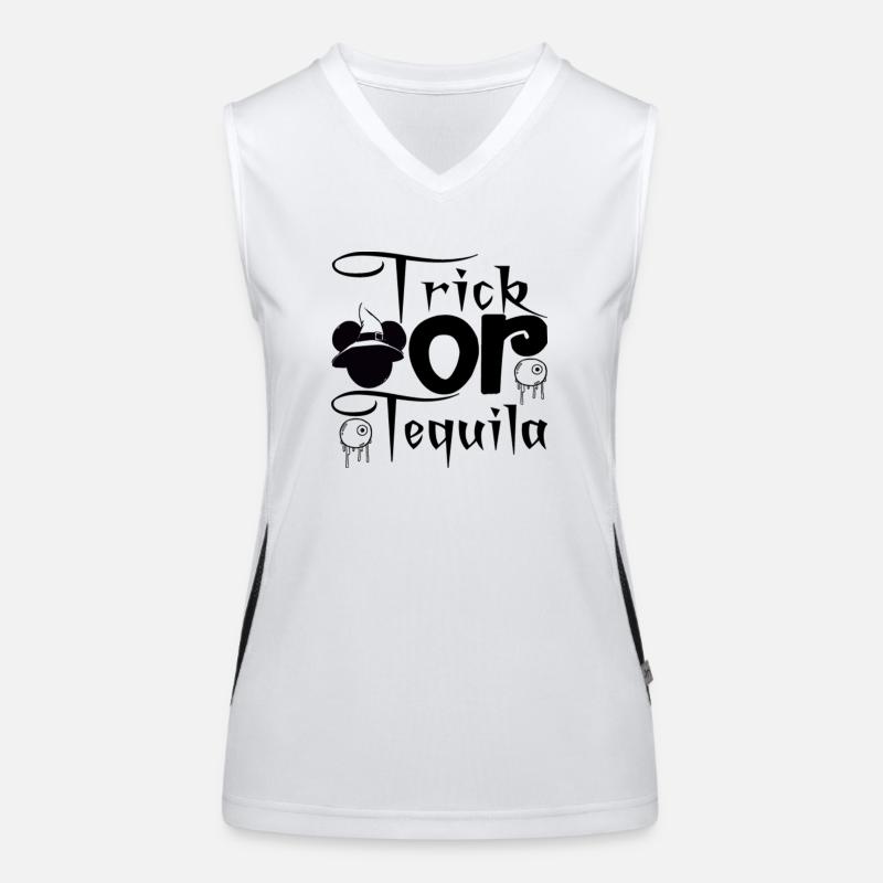 Trick ou Tequila Débardeur respirant contrasté Femme