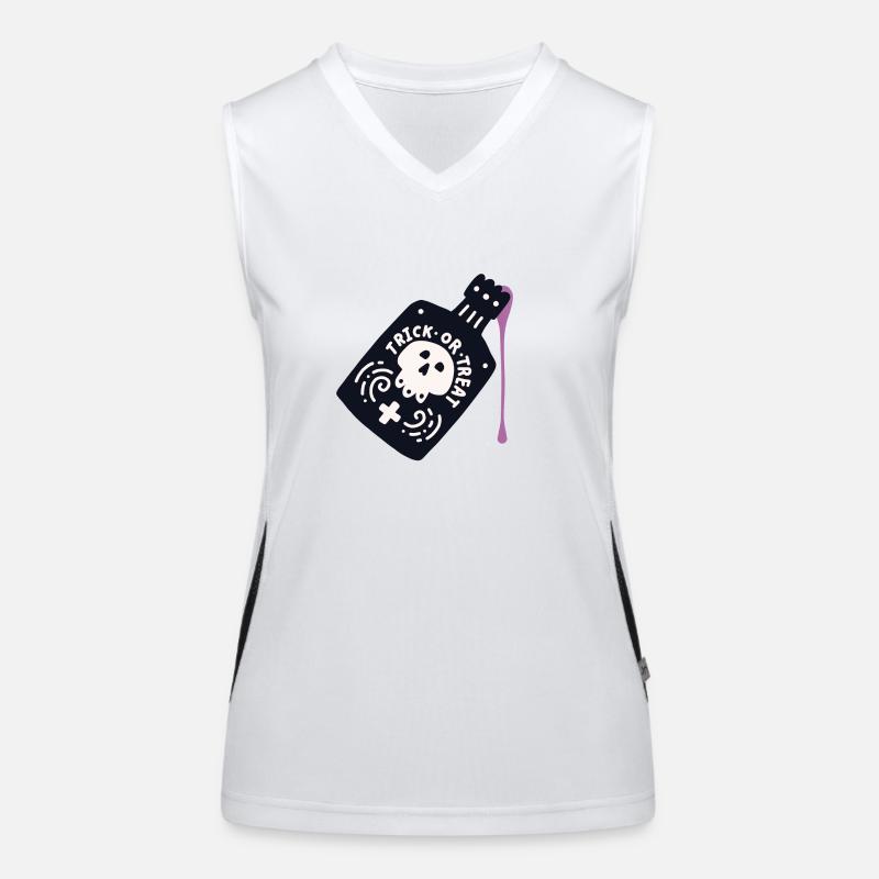 Purple mystery potion - Women's Functional Contrast Tank Top - white/black