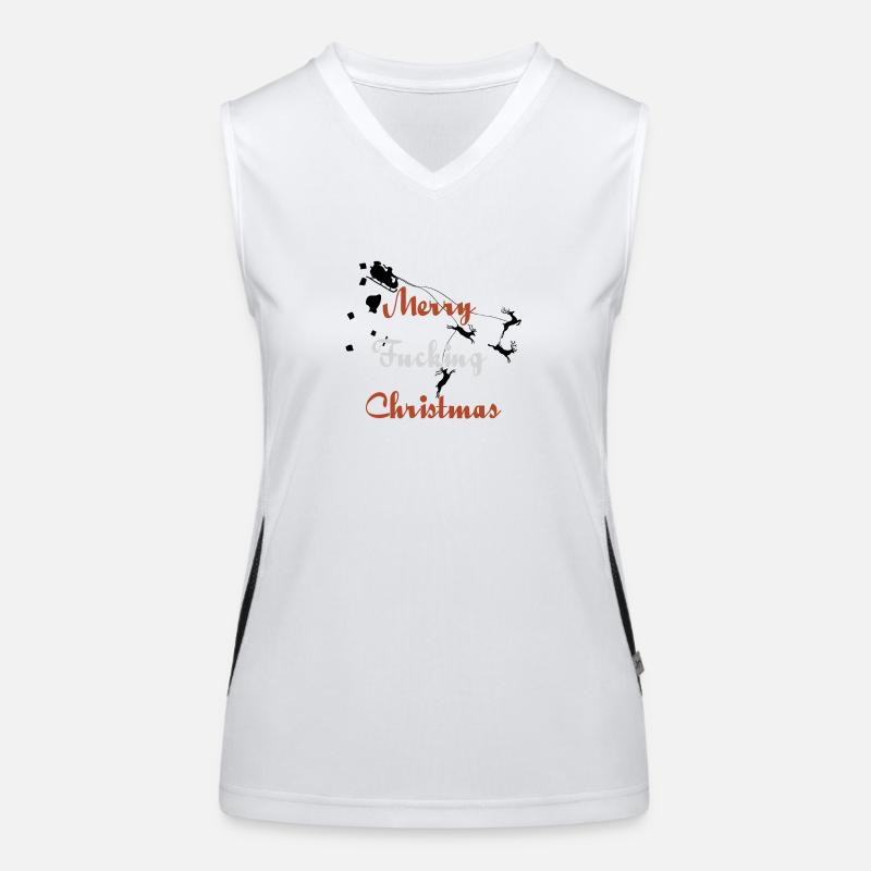 Frohe Weihnachten Funktionelles Kontrast-Tank Top für Frauen
