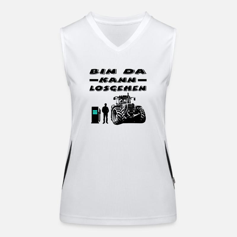 Traktor Funktionelles Kontrast-Tank Top für Frauen