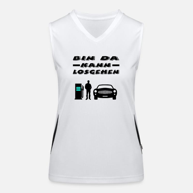 Auto Funktionelles Kontrast-Tank Top für Frauen