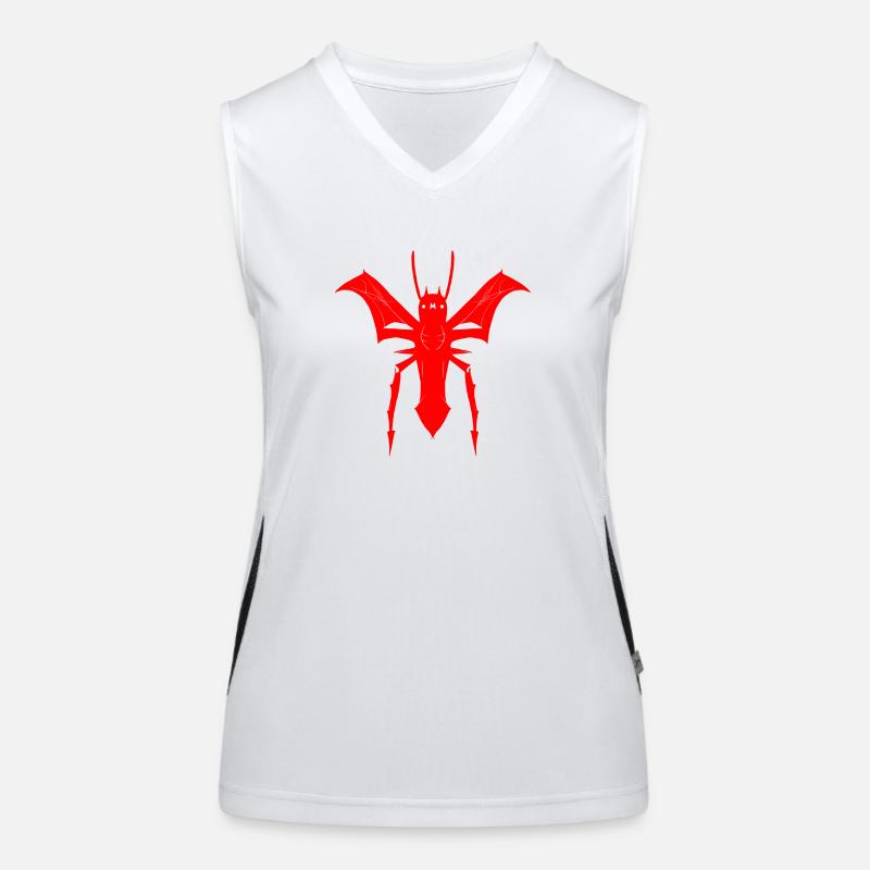 Fliegende Spinne Funktionelles Kontrast-Tank Top für Frauen
