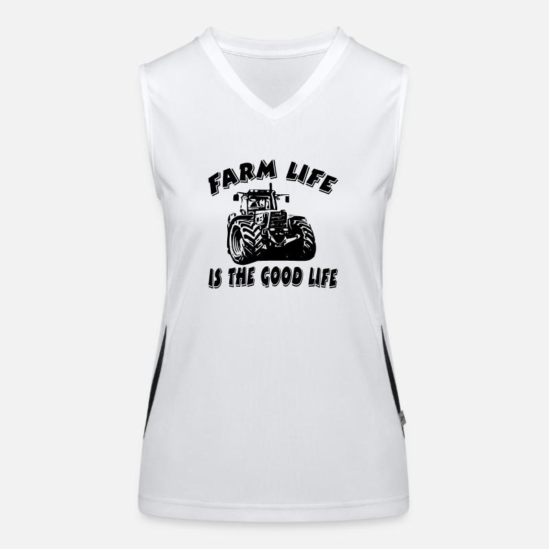 Bauernhof Funktionelles Kontrast-Tank Top für Frauen