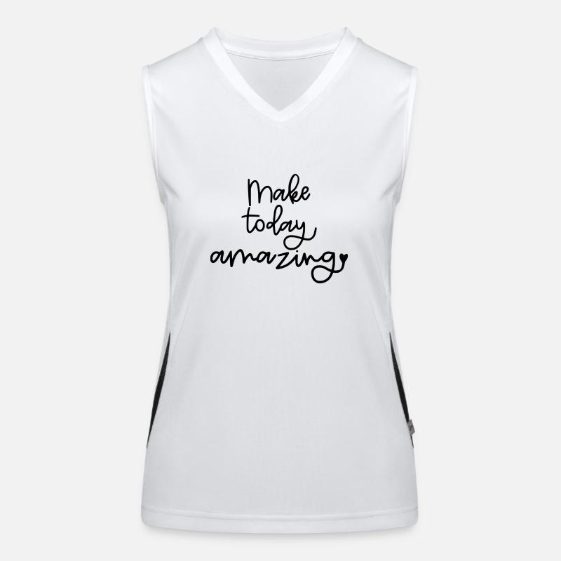 Make Today Amazing Funktionelles Kontrast-Tank Top für Frauen