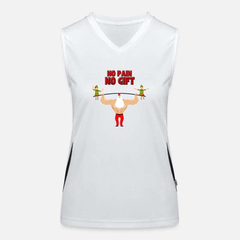 Pas de douleur, pas de cadeau - Père Noël Débardeur respirant contrasté Femme