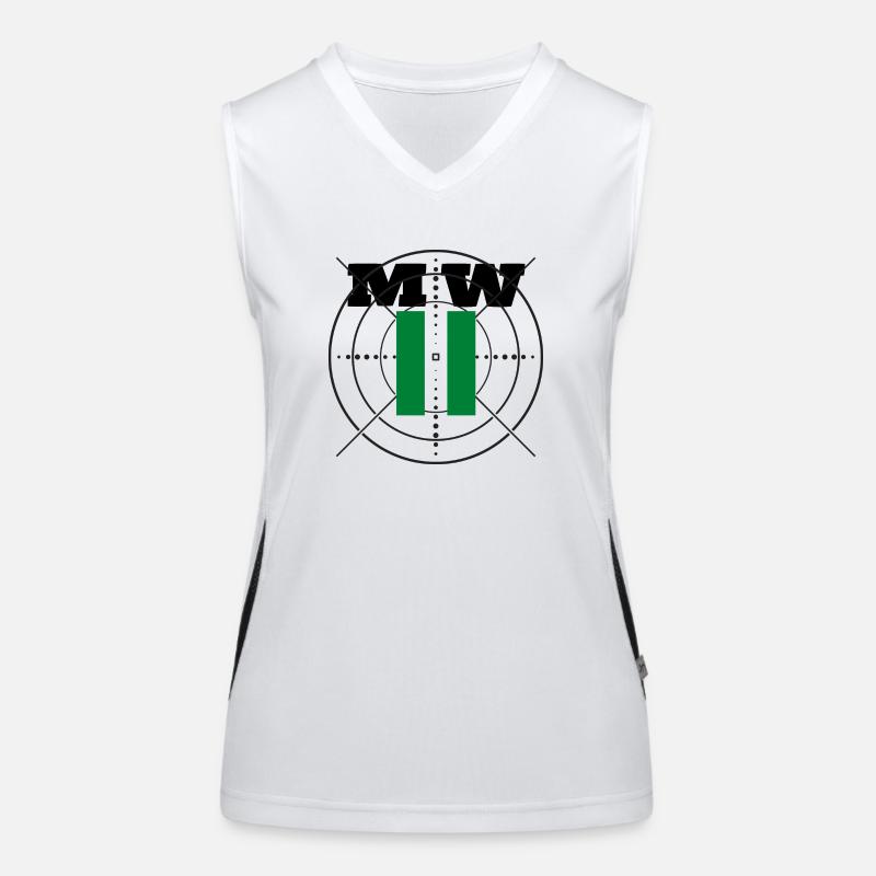 COD MW2 target Women's Functional Contrast Tank Top