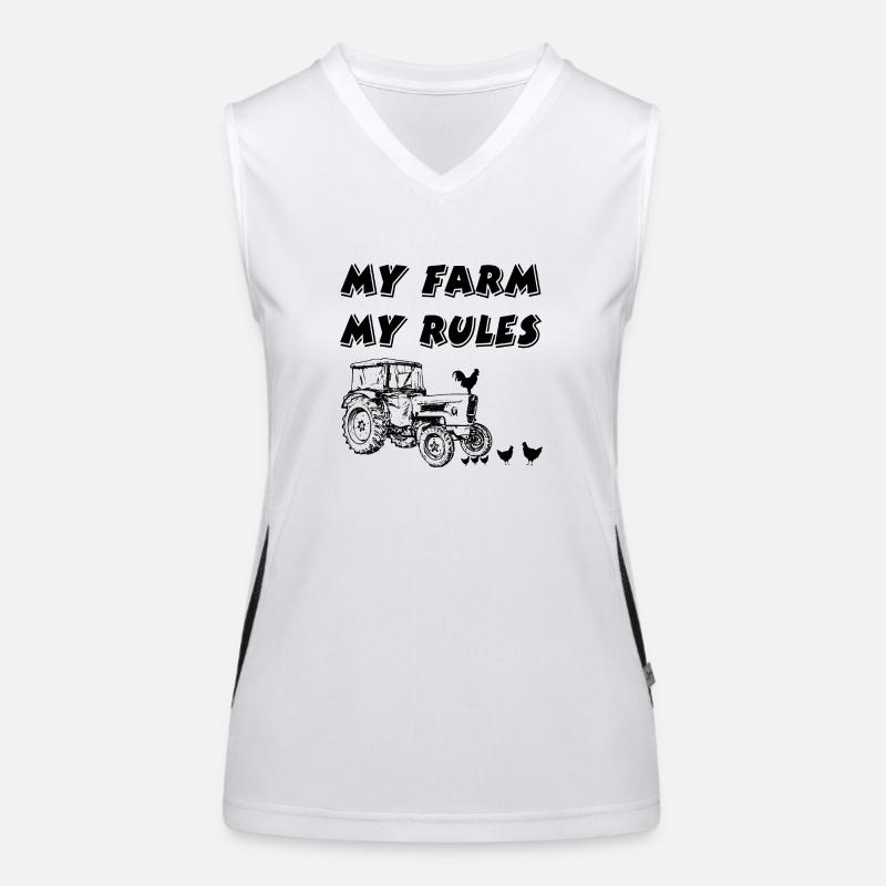 Bauernhof Funktionelles Kontrast-Tank Top für Frauen