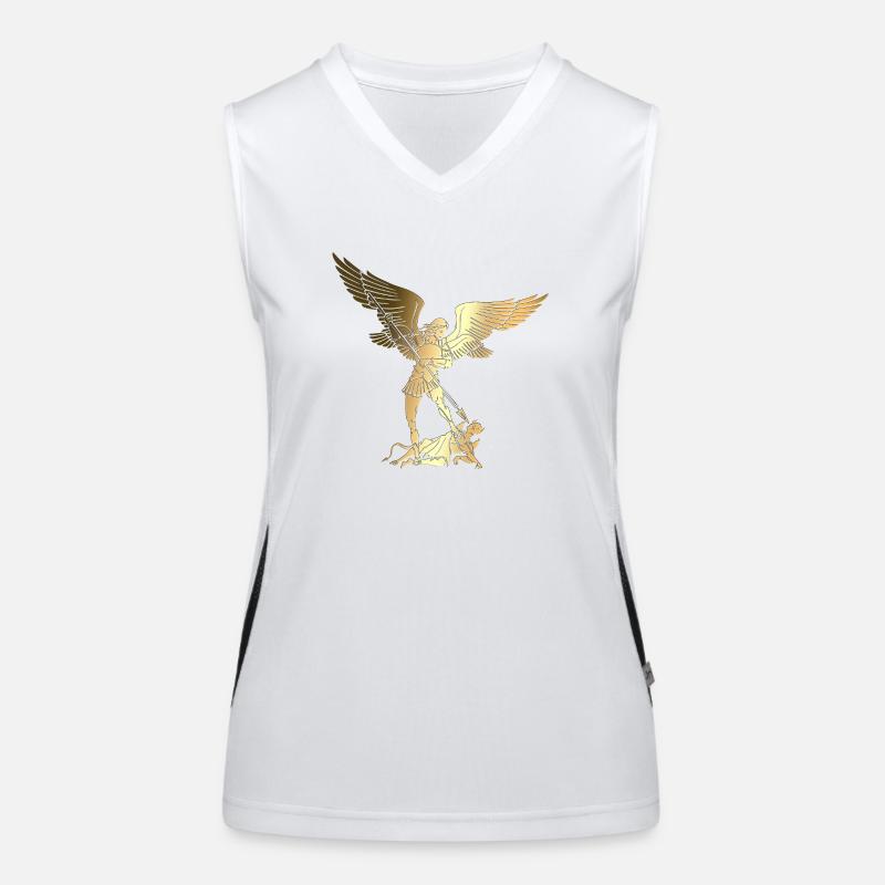 Michael Erzengel Heiliger Christlicher Engel Heiliger Heiliger Snkt Funktionelles Kontrast-Tank Top für Frauen