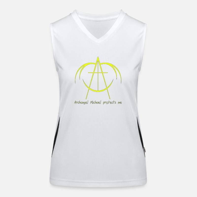 Michael Erzengel Heiliger Christlicher Engel Heiliger Heiliger Snkt Funktionelles Kontrast-Tank Top für Frauen