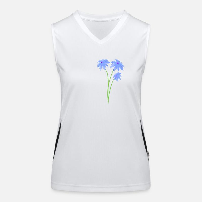 Planter des plantes à fleurs violettes Débardeur respirant contrasté Femme