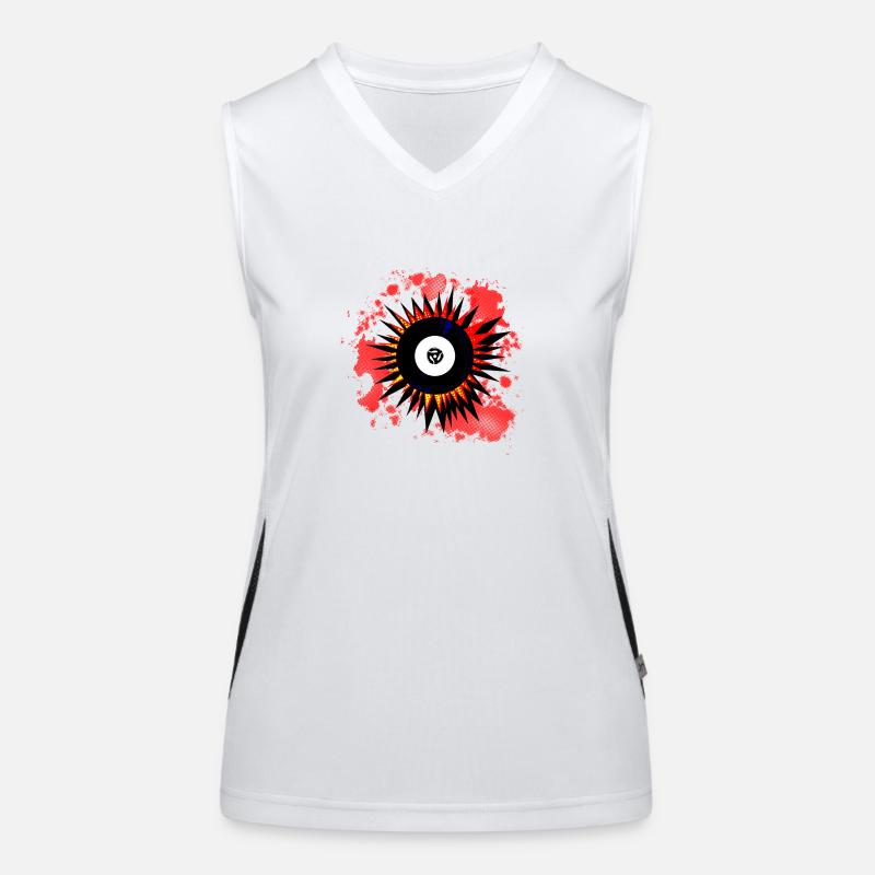 45 RPM Record Explosion Women's Functional Contrast Tank Top