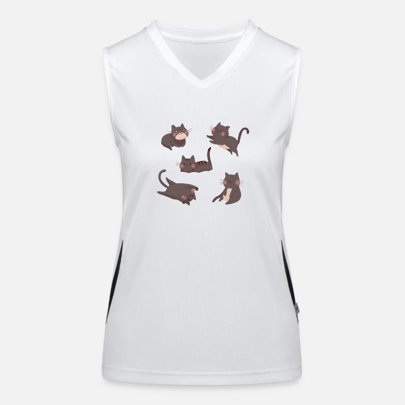 Black Cat Crew Women's Functional Contrast Tank Top