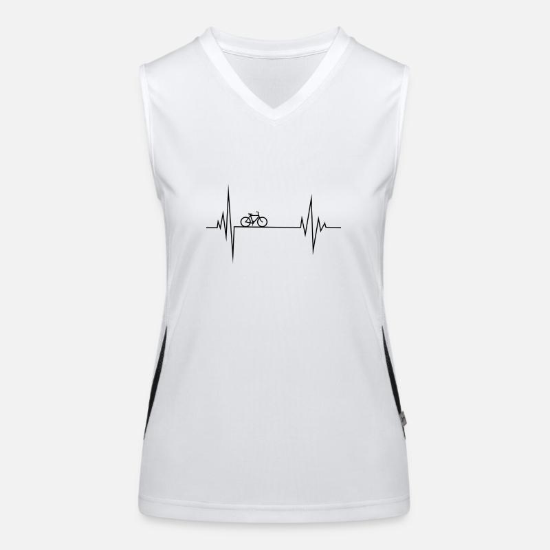 Heartbeat for cycling Women's Functional Contrast Tank Top