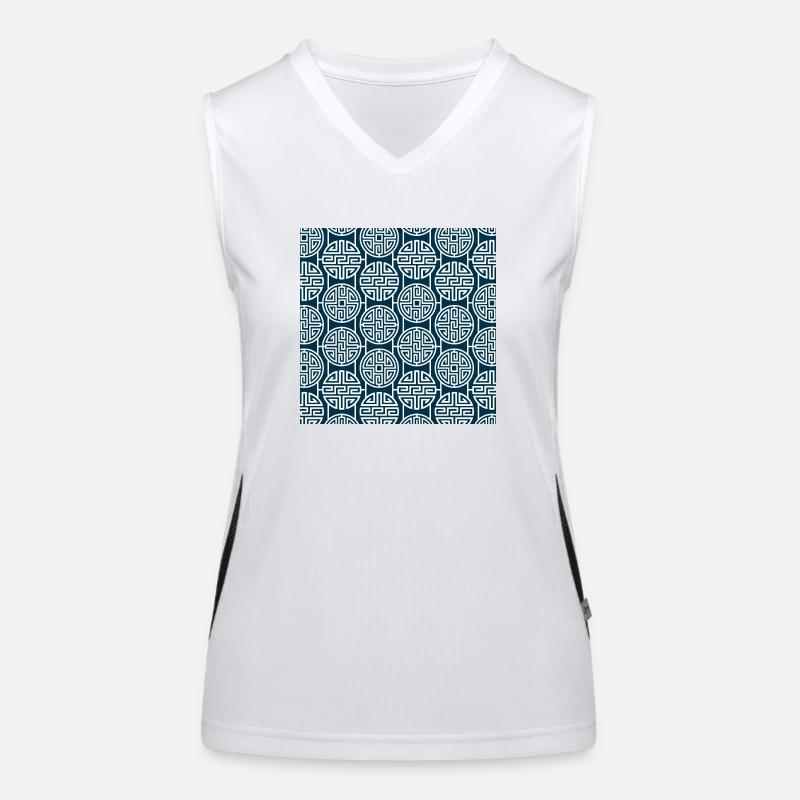 Chinese pattern Women's Functional Contrast Tank Top