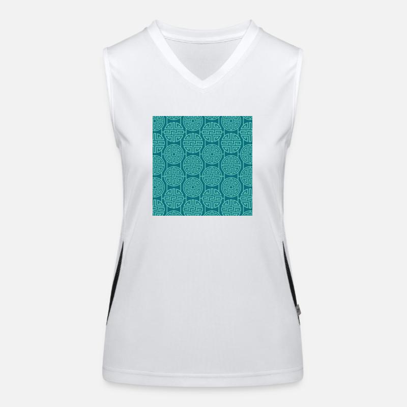 Chinese pattern Women's Functional Contrast Tank Top