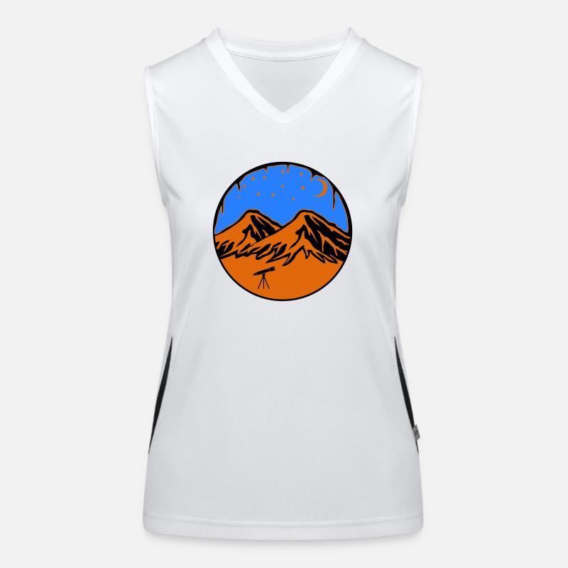 Starry Sky Mountains Women's Functional Contrast Tank Top
