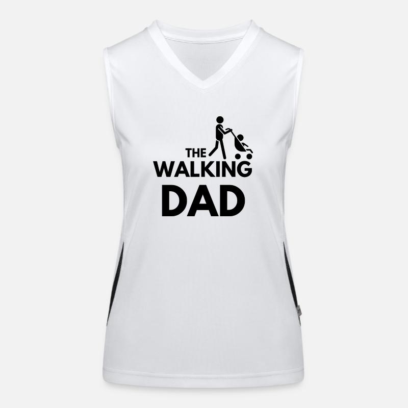 Der wandelnde Vater B Funktionelles Kontrast-Tank Top für Frauen