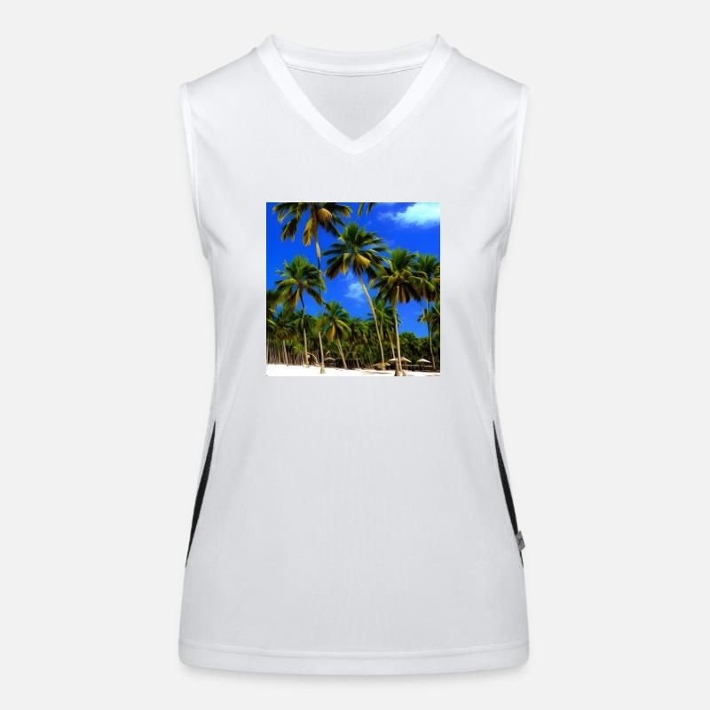 Calm beach Women's Functional Contrast Tank Top