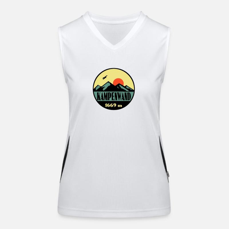 Kampenwand Funktionelles Kontrast-Tank Top für Frauen
