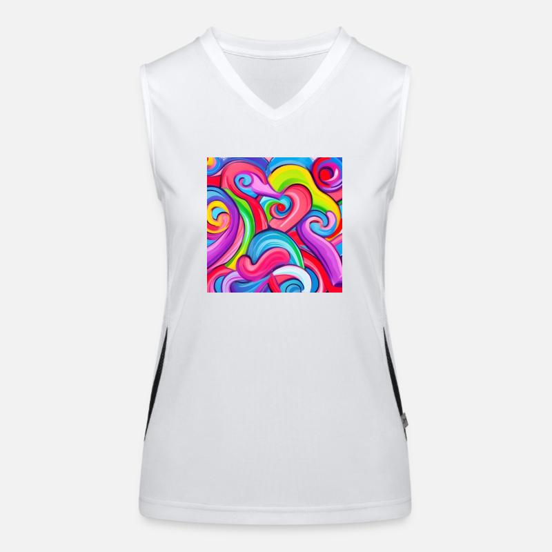 Candy valentines love Women's Functional Contrast Tank Top