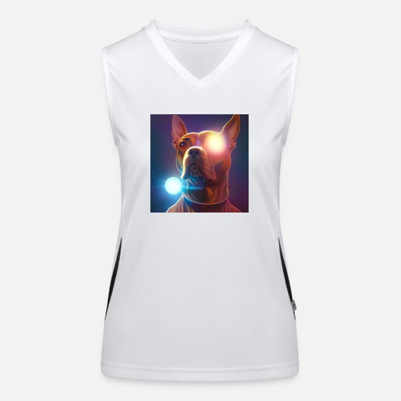 The Universe Dog Funktionelles Kontrast-Tank Top für Frauen