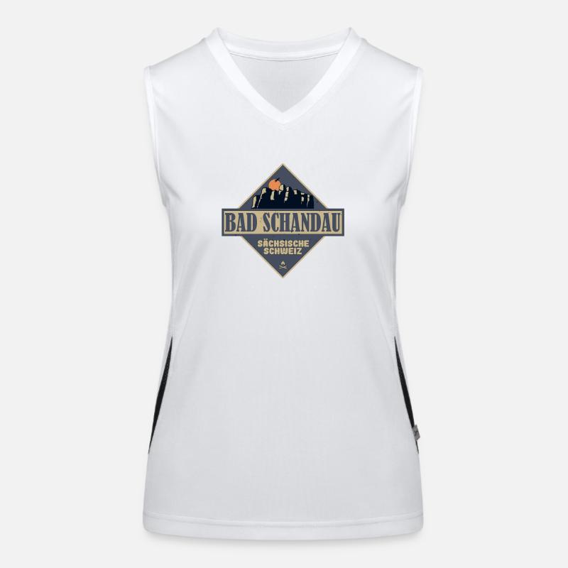 sächsische Schweiz Bad Schandau Funktionelles Kontrast-Tank Top für Frauen