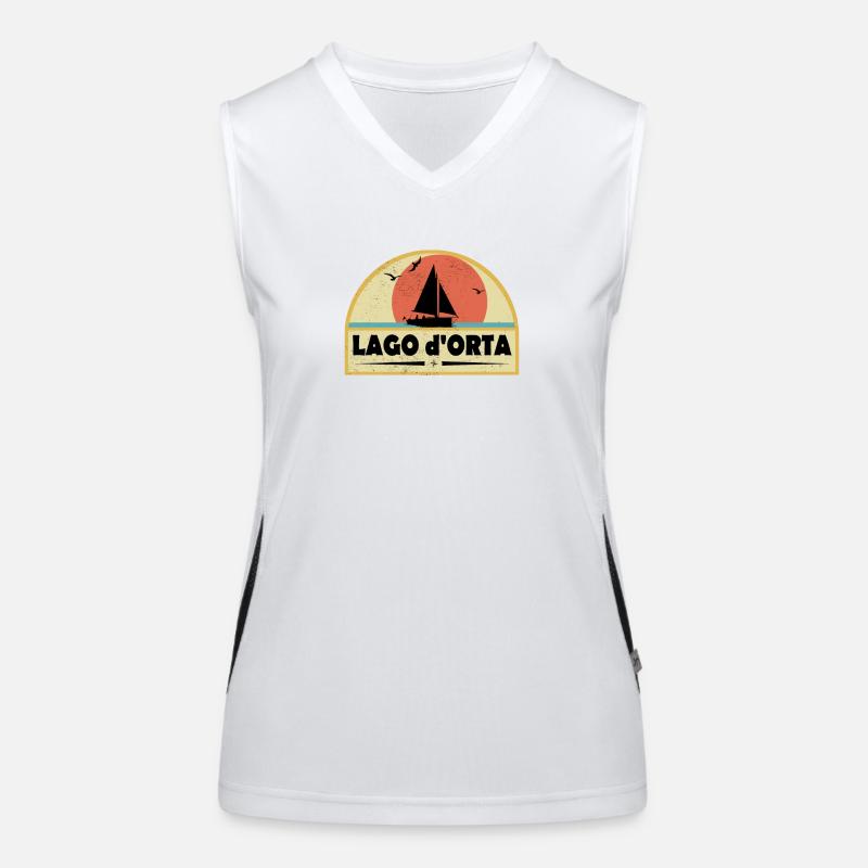 Lago d Orta Funktionelles Kontrast-Tank Top für Frauen