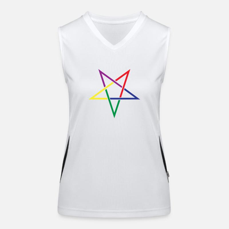 Pentakel Antikes Symbol Funktionelles Kontrast-Tank Top für Frauen