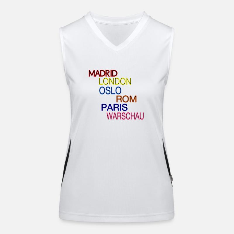 Cities Funktionelles Kontrast-Tank Top für Frauen
