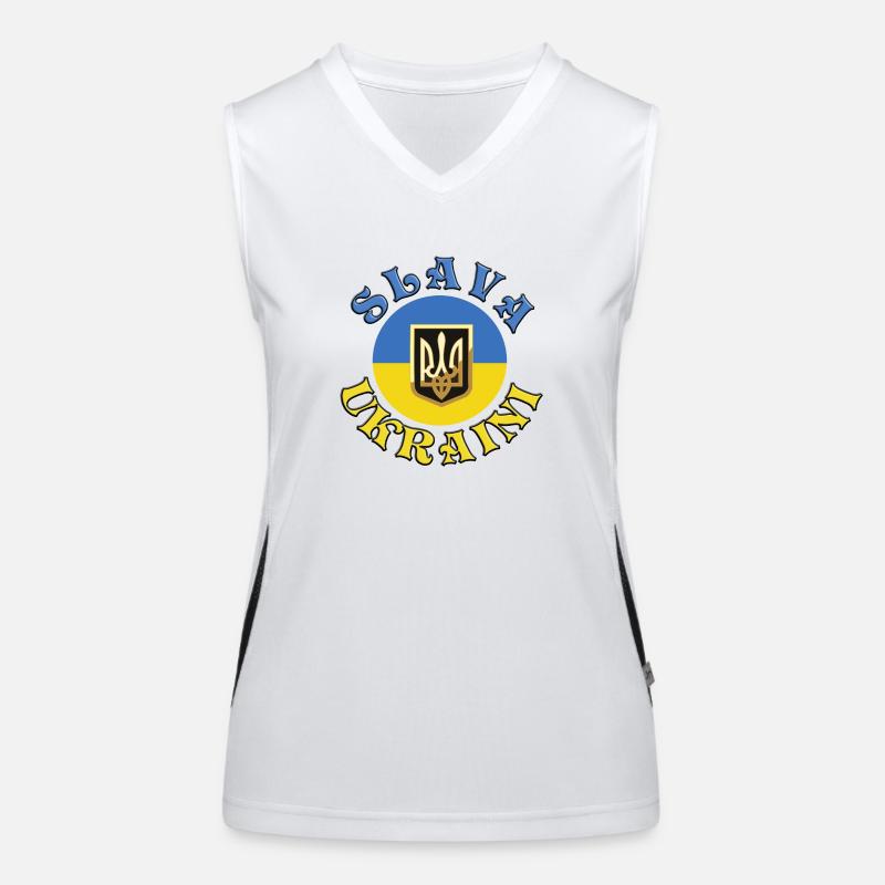 Slava Ukraini Women's Functional Contrast Tank Top