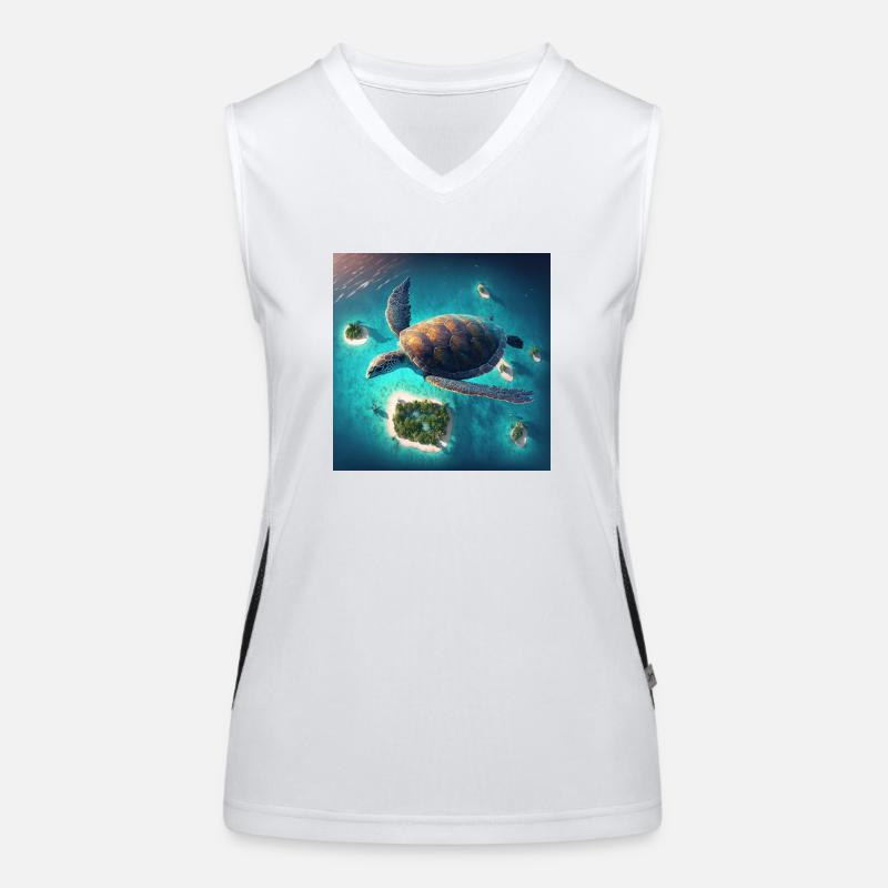 The flying turtle Women's Functional Contrast Tank Top