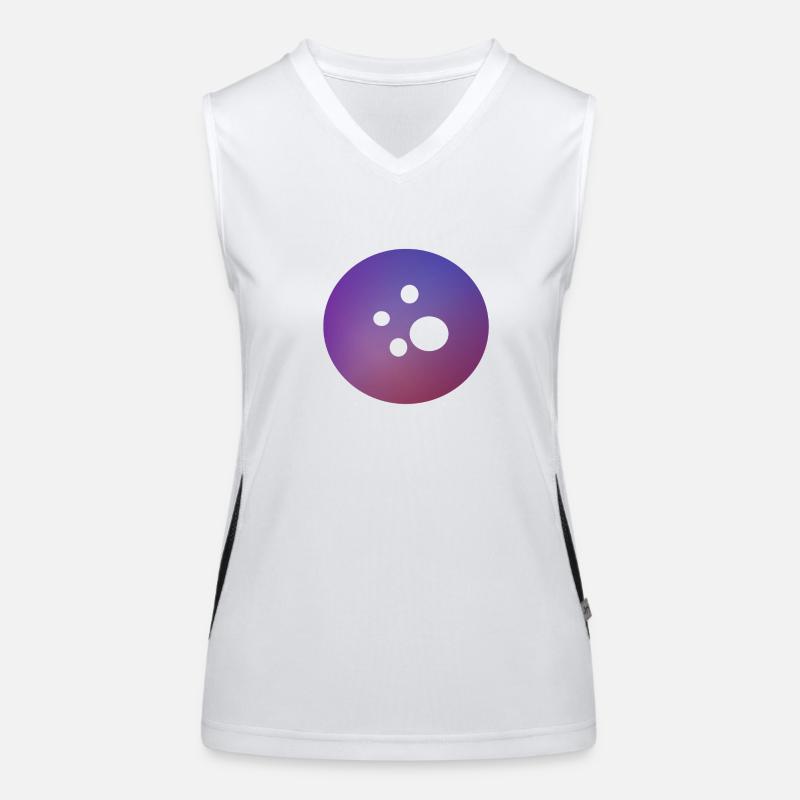 Galaxy button Funktionelles Kontrast-Tank Top für Frauen
