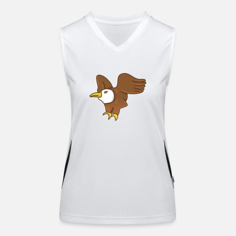 Eagle Bird Animal Cartoon Symbol Fly Women's Functional Contrast Tank Top