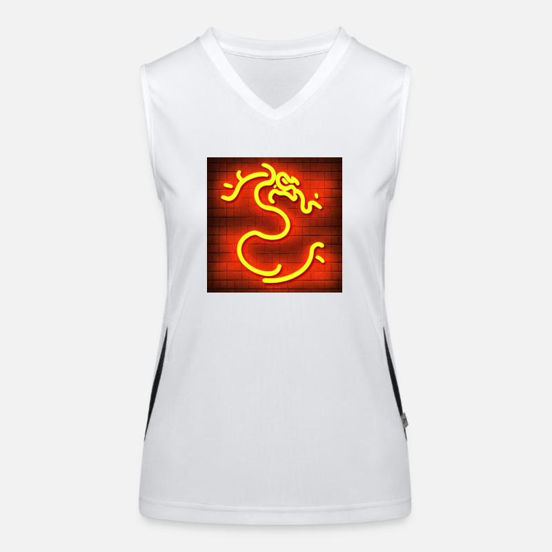 Drache Funktionelles Kontrast-Tank Top für Frauen