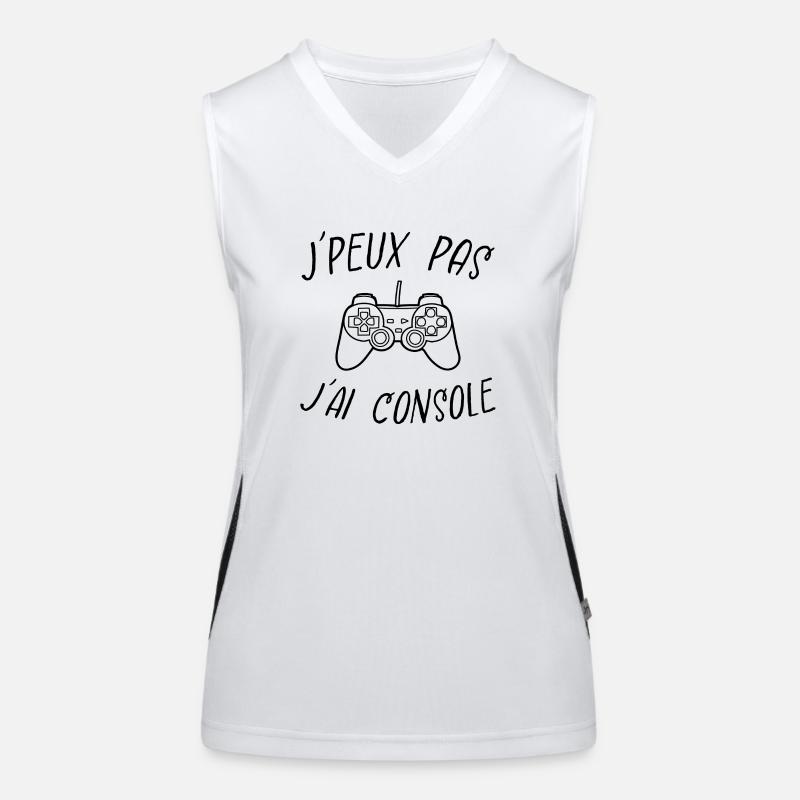 j'peux pas j'ai console Débardeur respirant contrasté Femme