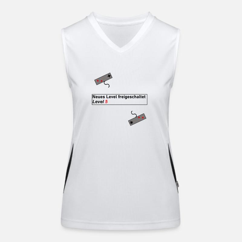 Level Up Geburtstag Geschenk Geschenkidee Gaming Funktionelles Kontrast-Tank Top für Frauen