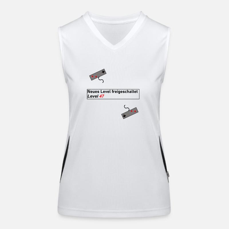 Geschenkidee Gaming Level Up Geschenk Geburtstag Funktionelles Kontrast-Tank Top für Frauen