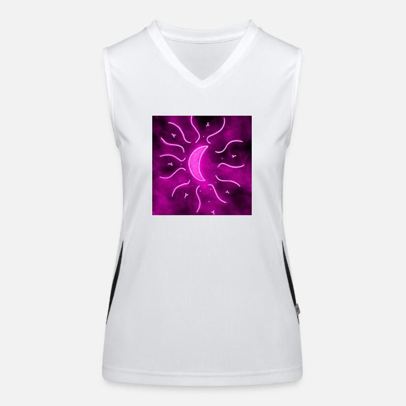 LUNE DE MANDALA VIOLETTE Débardeur respirant contrasté Femme