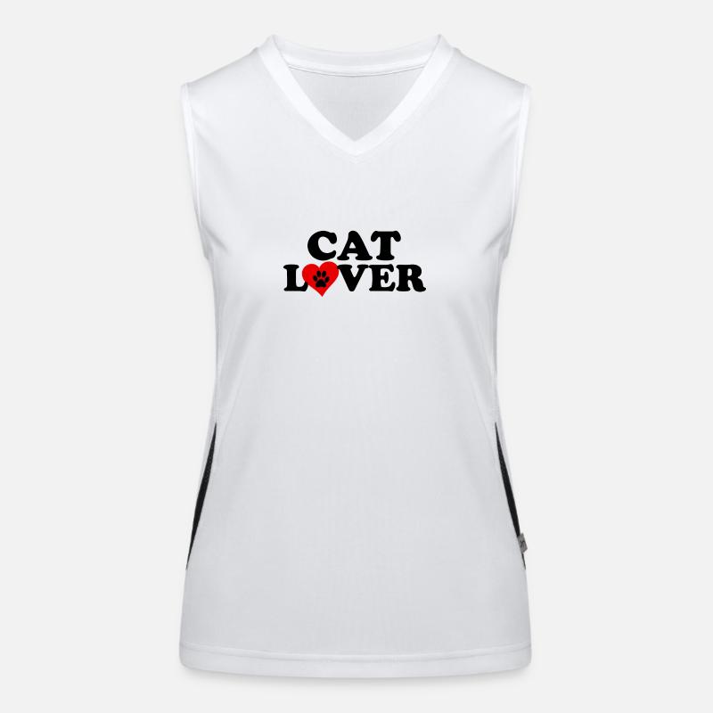 Cat Lover Women's Functional Contrast Tank Top