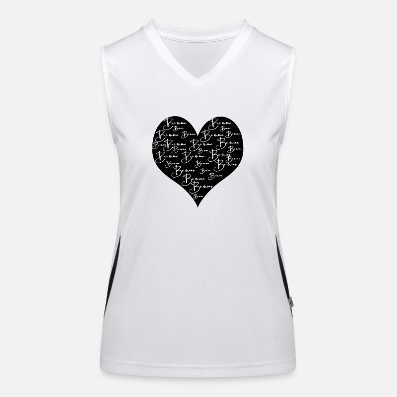 be mine schwarz Funktionelles Kontrast-Tank Top für Frauen
