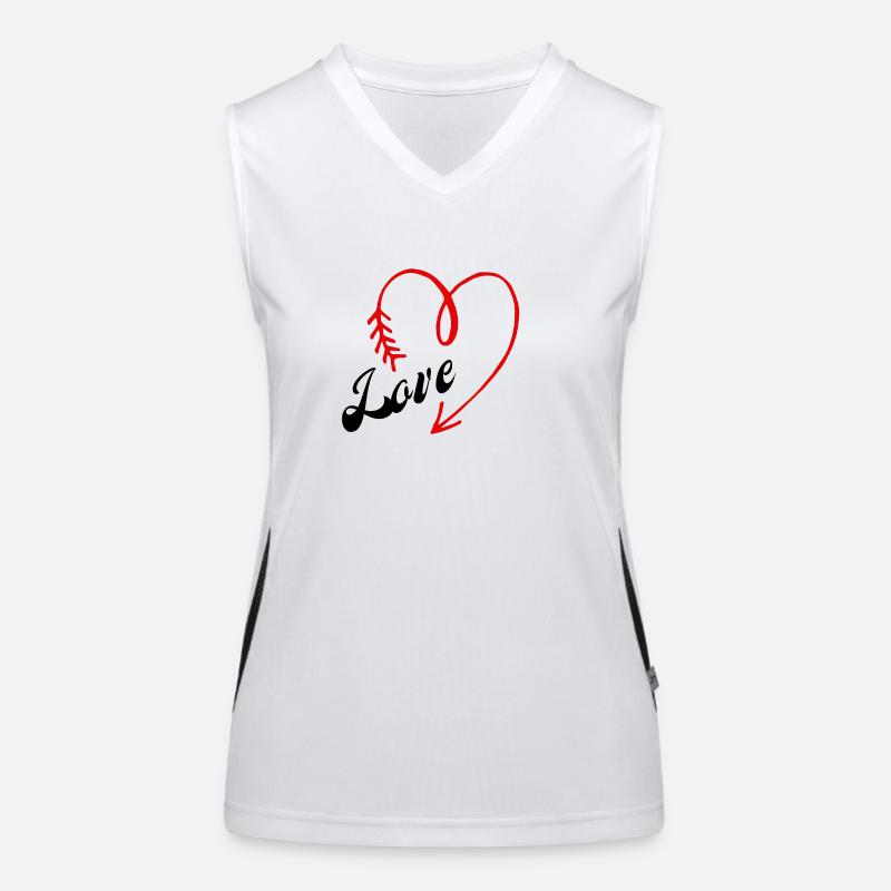 Liebesherz Funktionelles Kontrast-Tank Top für Frauen