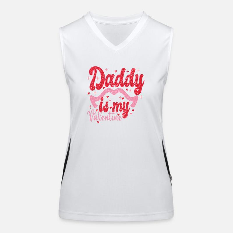 Papa est mon Valentin Débardeur respirant contrasté Femme