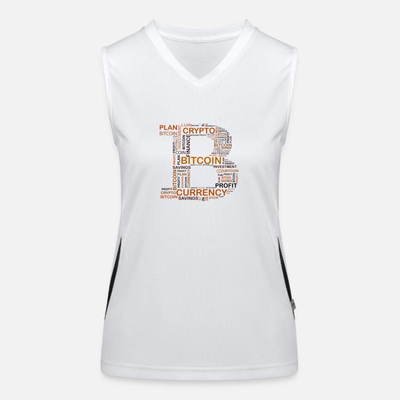 Bitcoin Funktionelles Kontrast-Tank Top für Frauen