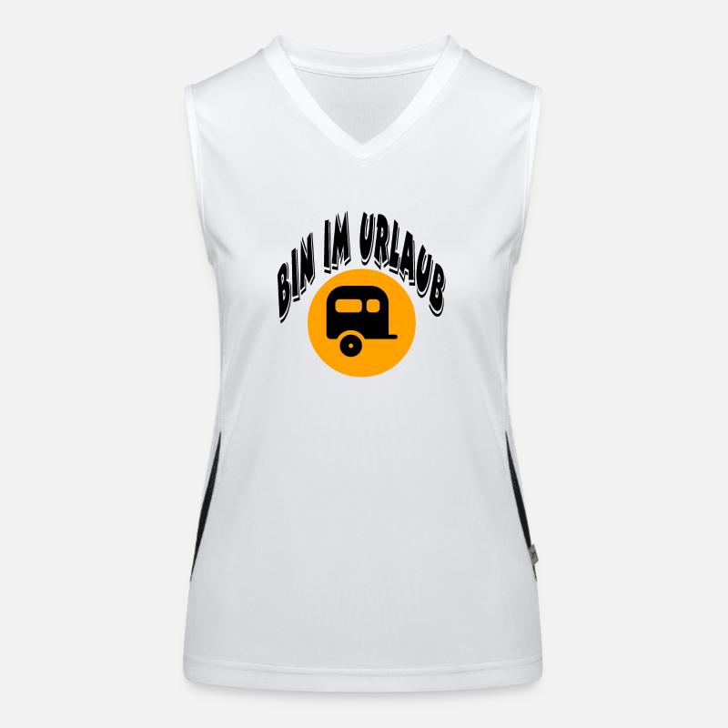 Camping Funktionelles Kontrast-Tank Top für Frauen