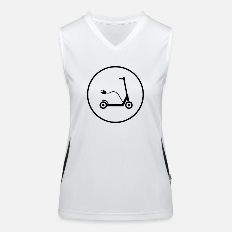E-Scooter E-Roller Scooter Women's Functional Contrast Tank Top